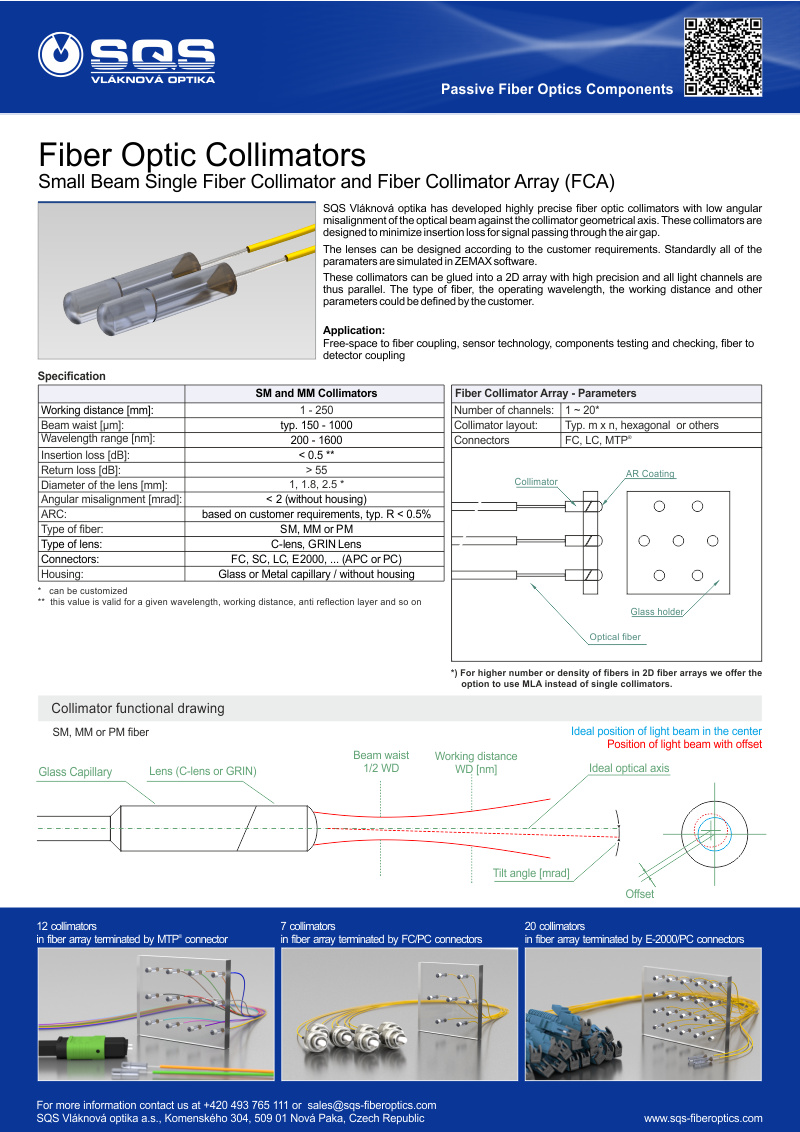 Fiber Optic Collimators
