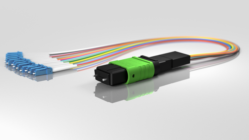 Optical cable assemblies with multifiber connectors